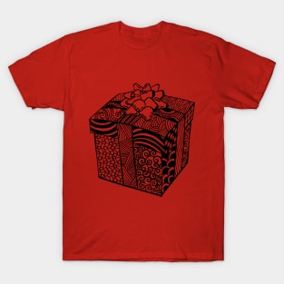 Christmas Present Zentangle T-Shirt